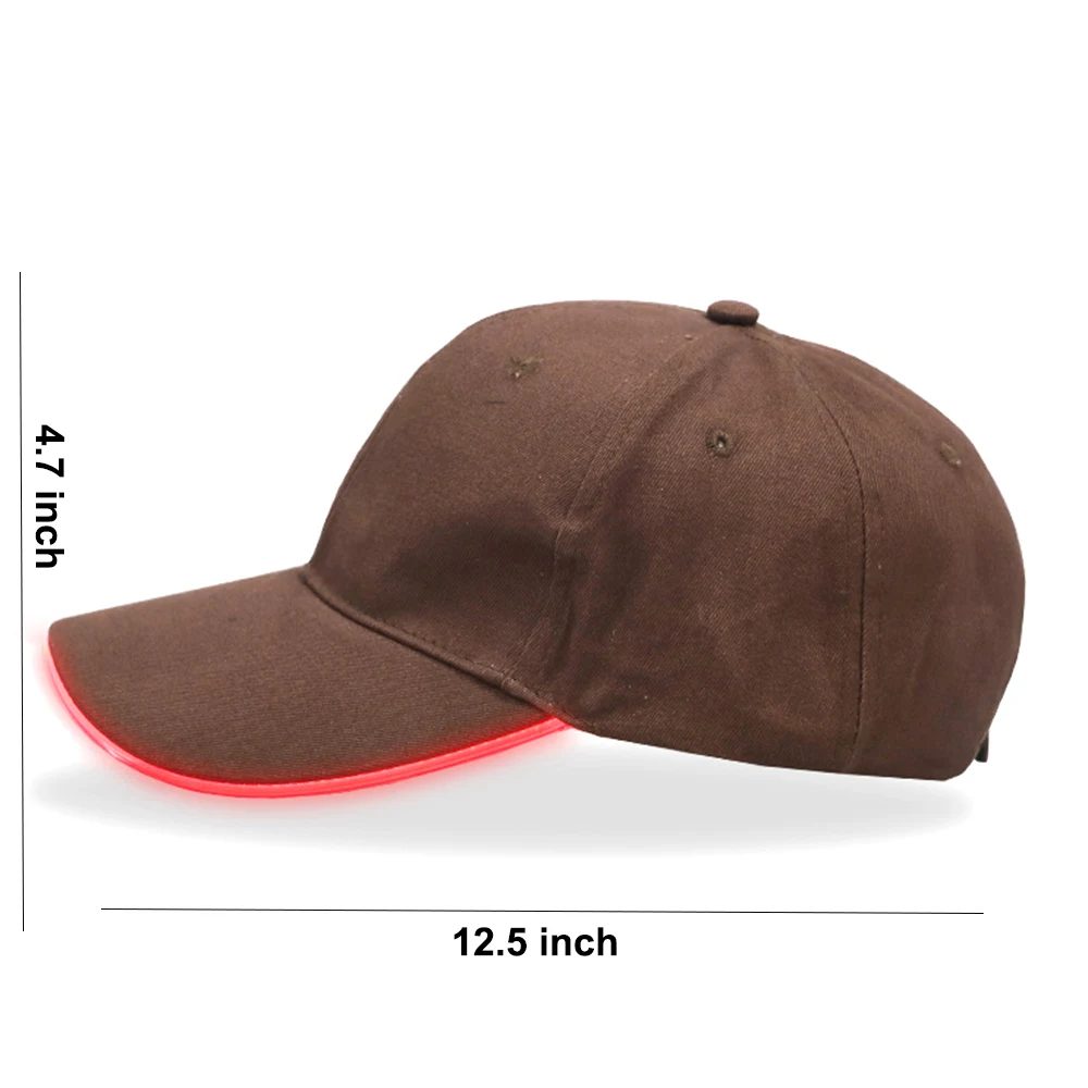 Fiber Optic Luminous Hiking Visor LED Baseball Hat 1
