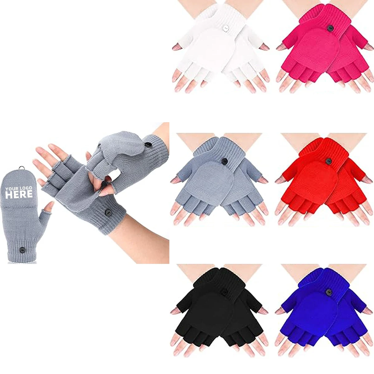 Half Finger Gloves With Cover 1