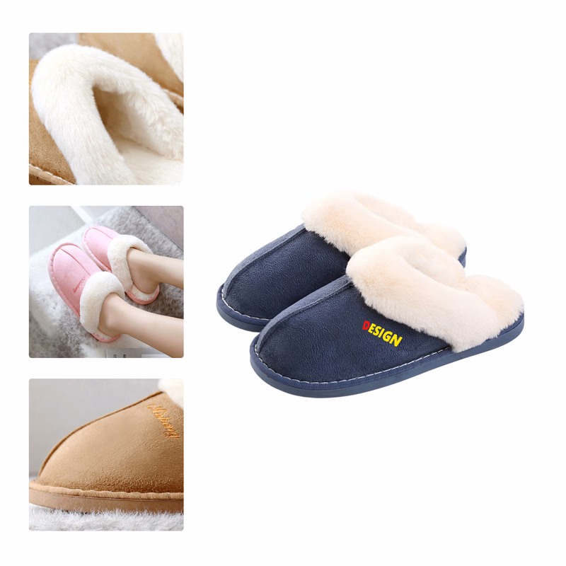 MOQ 50 Non Slip Warm Cotton Slippers