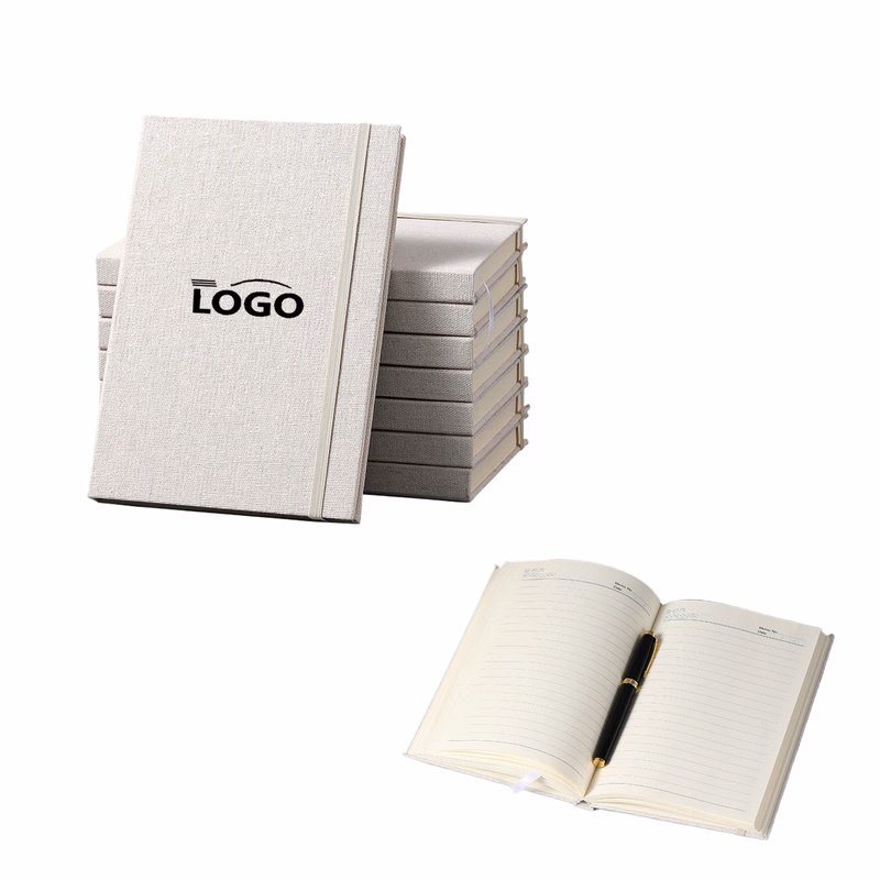 Linen A5 Hardcover Journal For Office Use