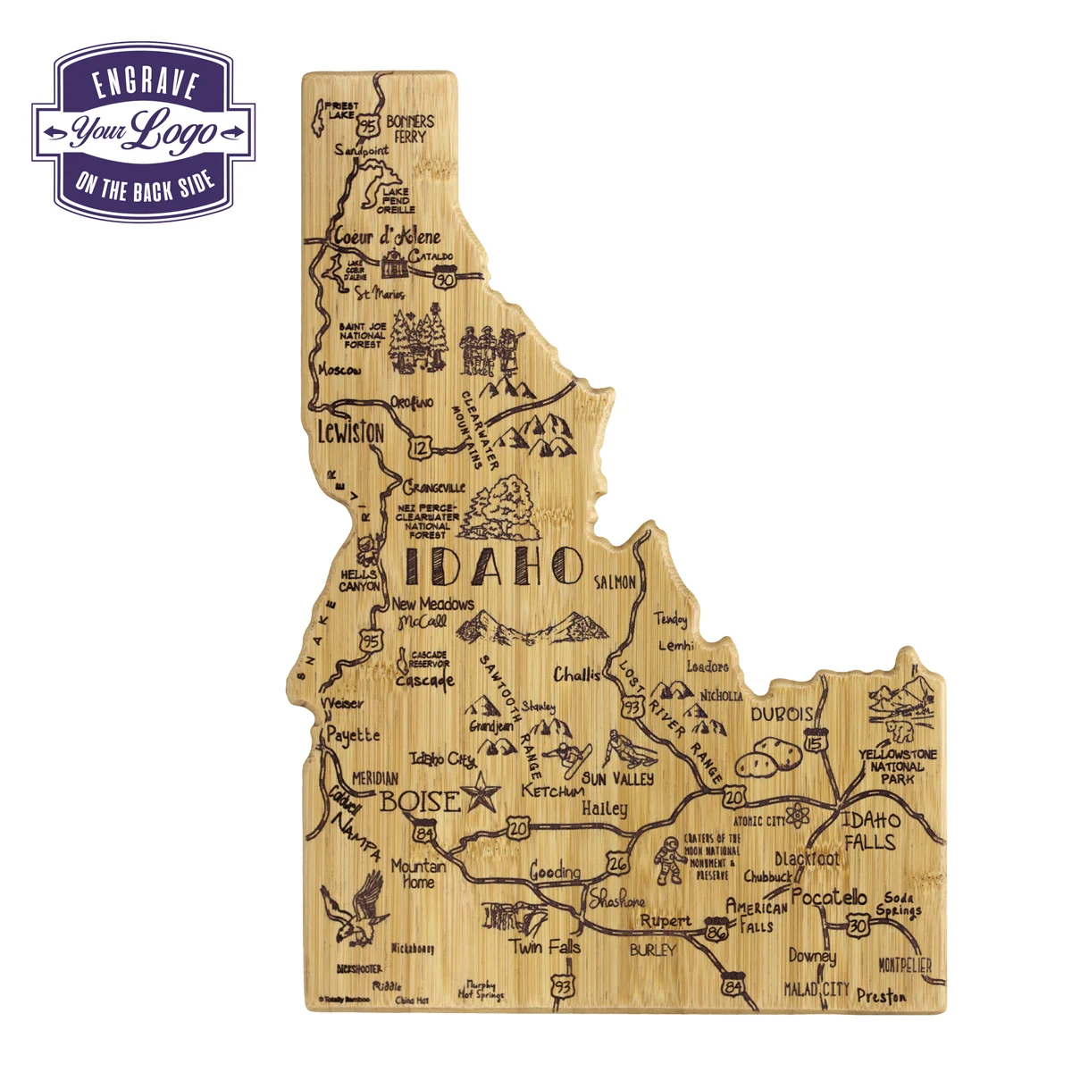 Destination Idaho Cutting & Serving Board 1