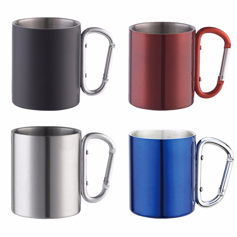 Outdoor Stainless Steel Carabiner Mug