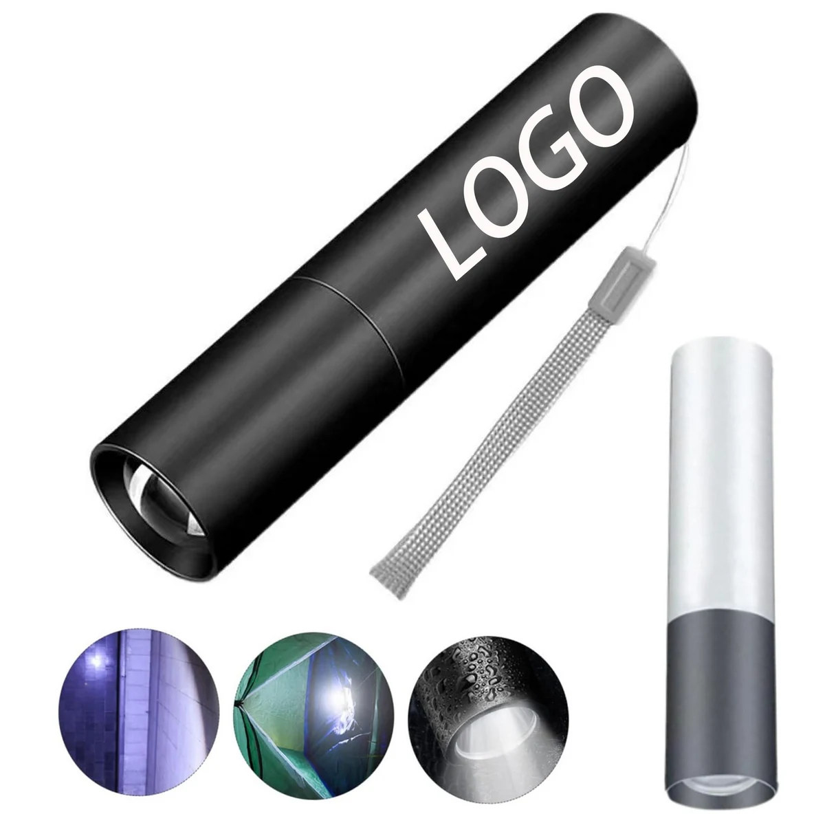 USB Rechargeable Aluminium Mini Torch 1