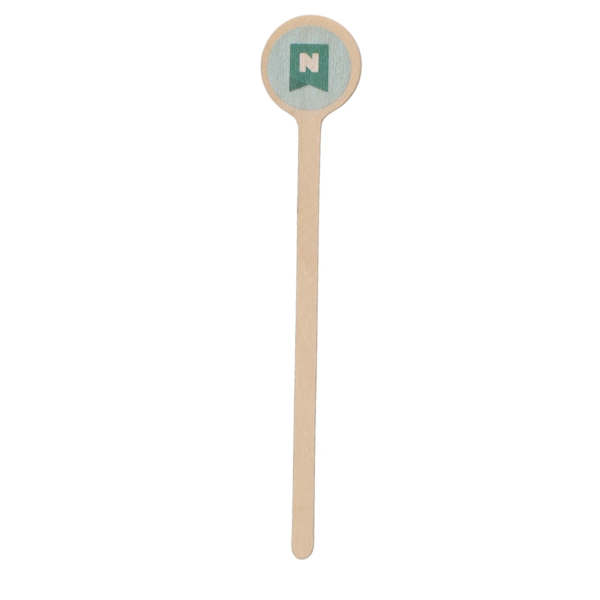 Wood Drink Stirrer 6.000" Round Digital Print 1