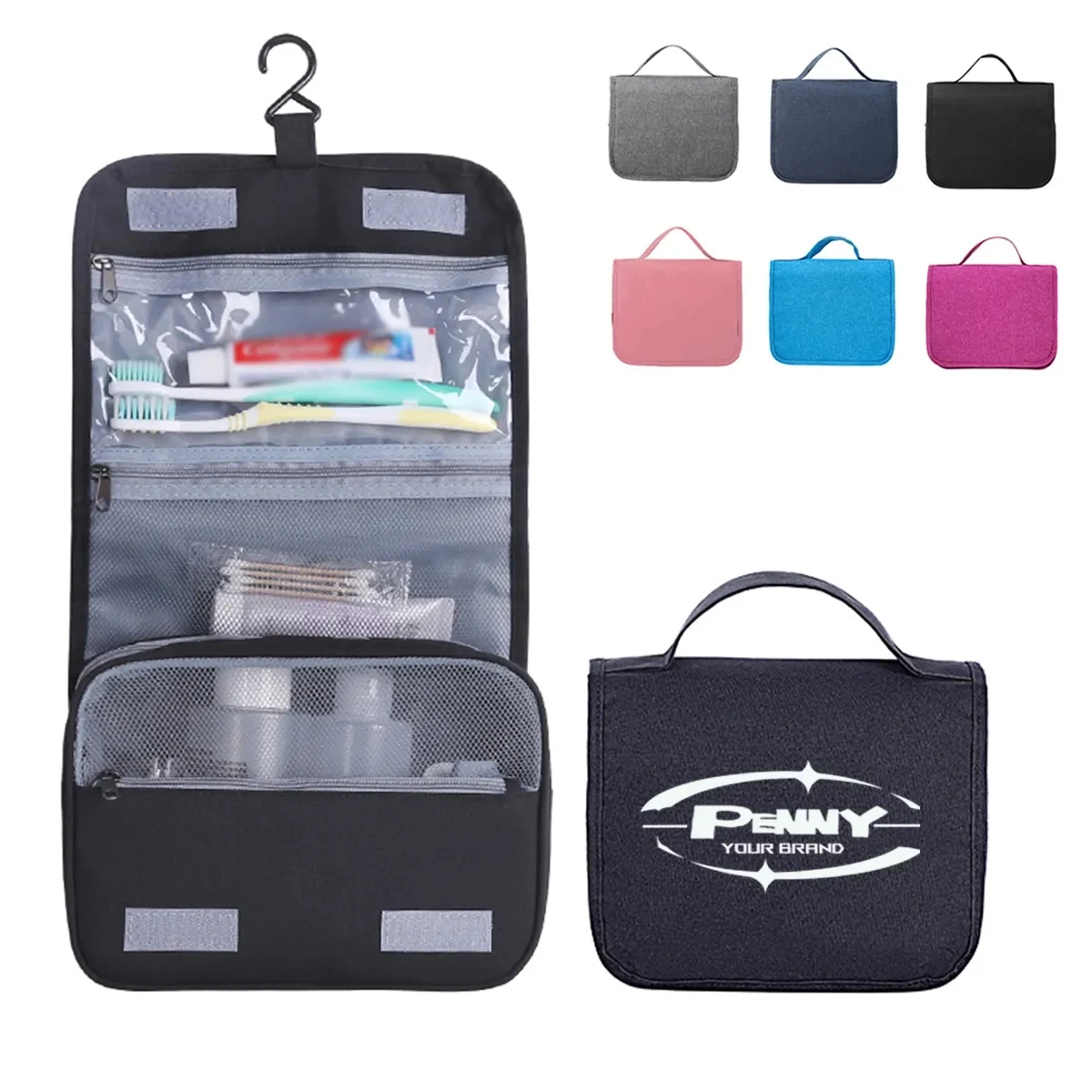 Multiplication Hanging Folding Travel Toiletry Cosmetic Bag 1