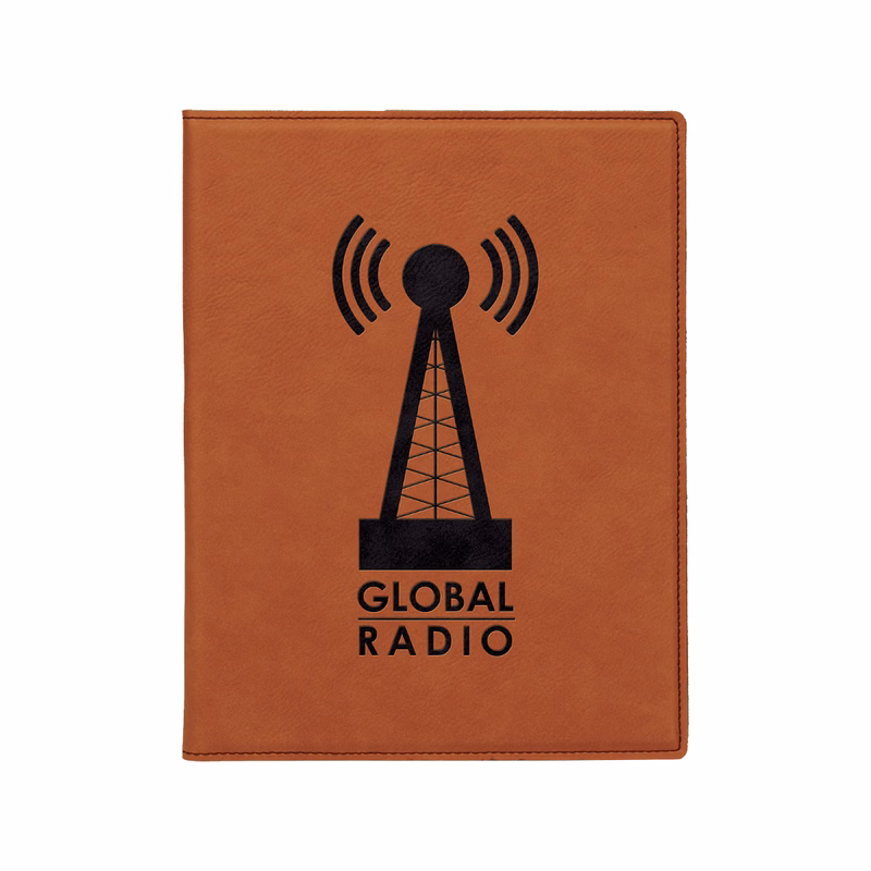 7" x 9" Leatherette Rawhide Portfolio