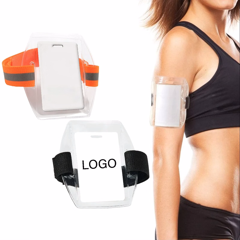 Horizontal arm waterproof card holder