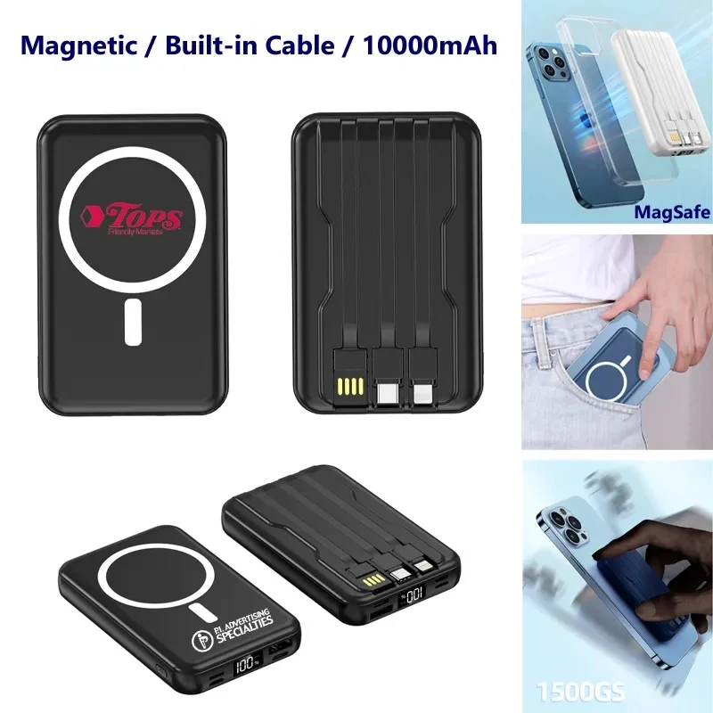Magsafe Wireless Charging Power Bank 10000mah with Cable 1