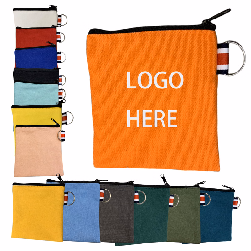 Canvas Coin Zipper Pouch