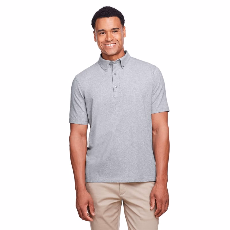UltraClub Men's Lakeshore Stretch Cotton Performance Polo