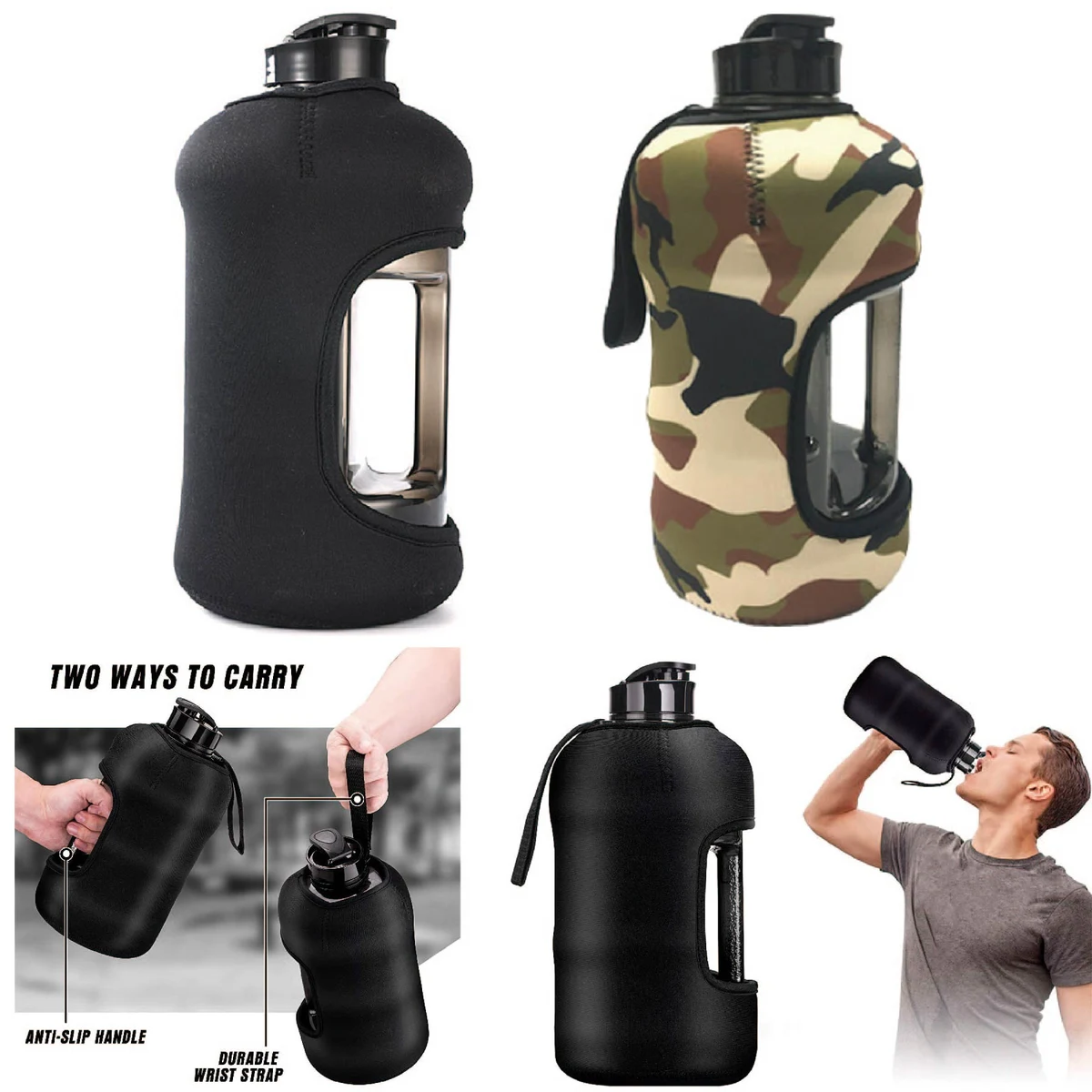 74 Oz Sports Bottle Sleeve With Waist Strap 1