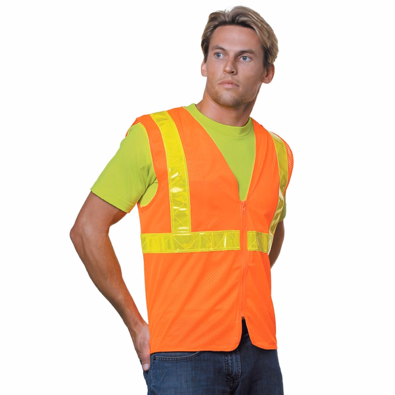 USA Made Class 2 Mesh Reflective Safety Vest