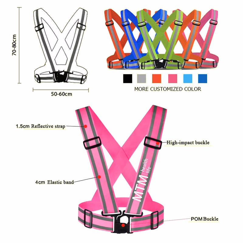 Unisex Safety Reflective Vest Belt