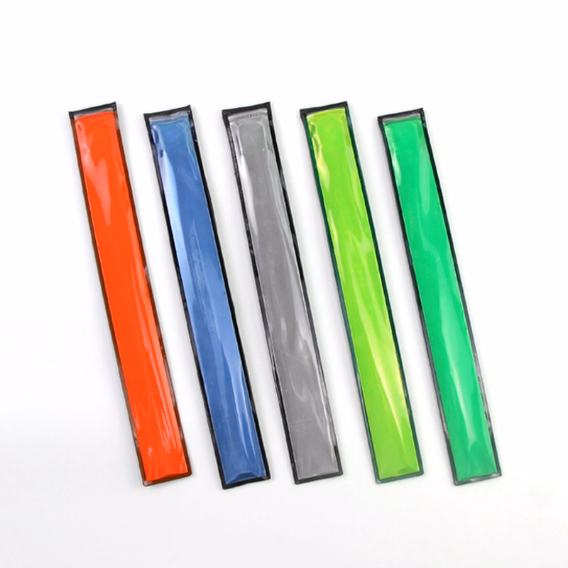 Light Up LED Reflective Slap Bracelet