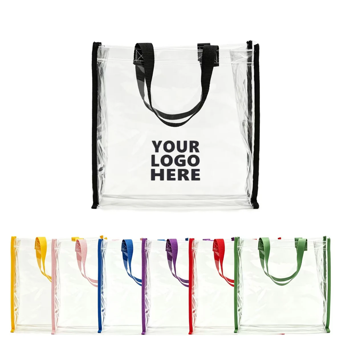 Clear PVC Carry Tote For Daily Shopping Usage 1