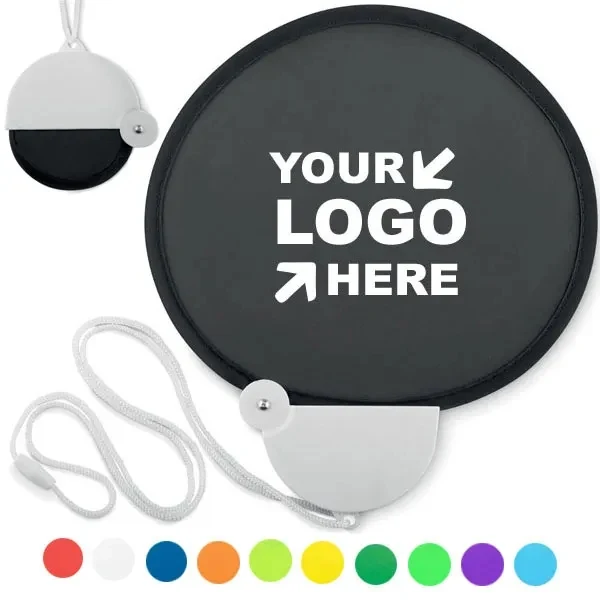 Promotional Foldable Twist Fans With Lanyard 1