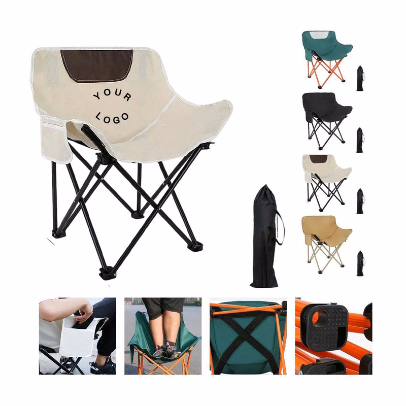 Portable Camping Moon Chair with Back Support