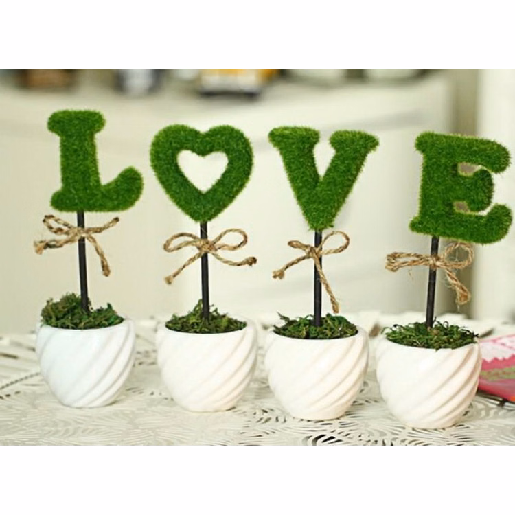 Artificial LOVE Decorations
