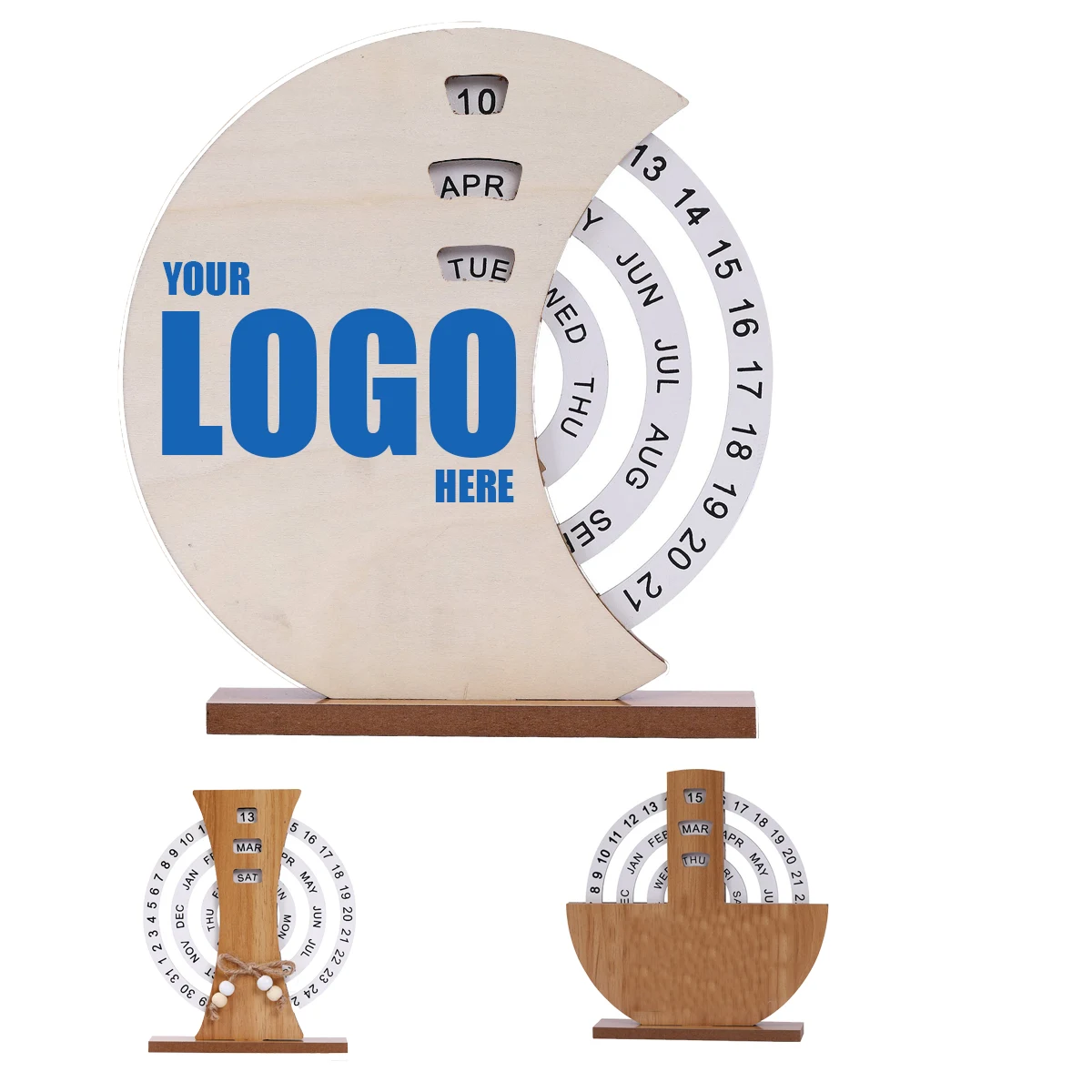 Wooden Rotating Perpetual Calendar 1