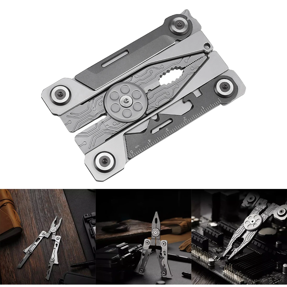 14 In 1 Silver Blade Edc Tool 1