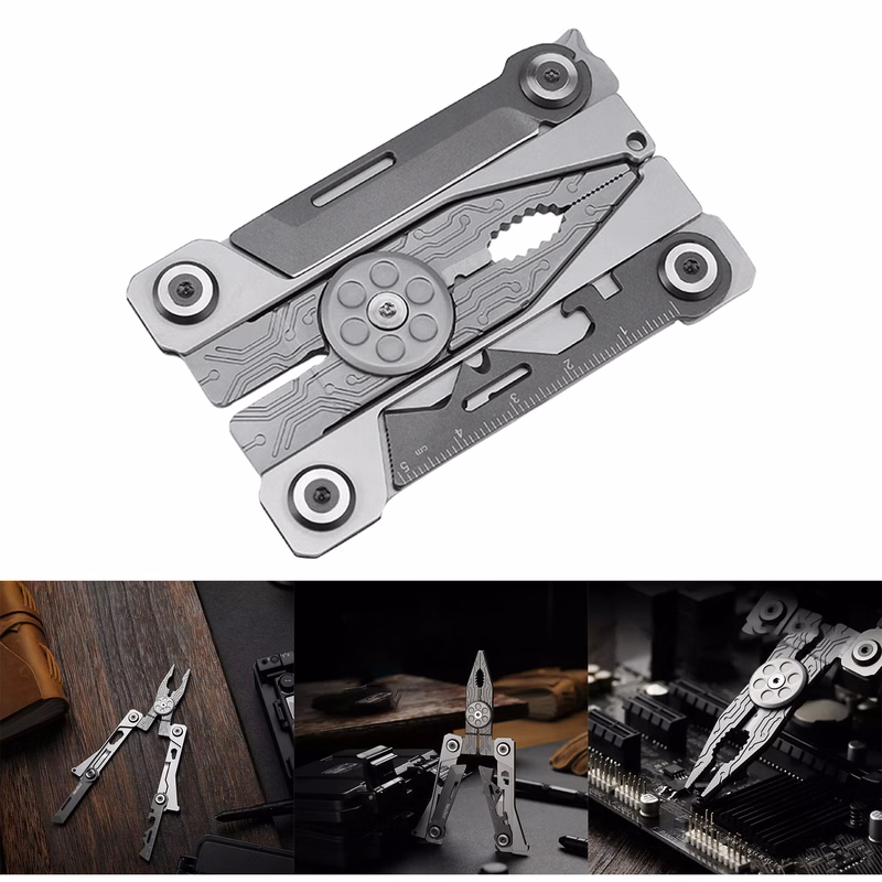 14 In 1 Silver Blade Edc Tool