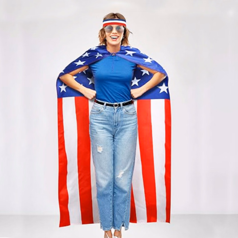 Custom Red White Blue Patriotic Flags For Independence Day