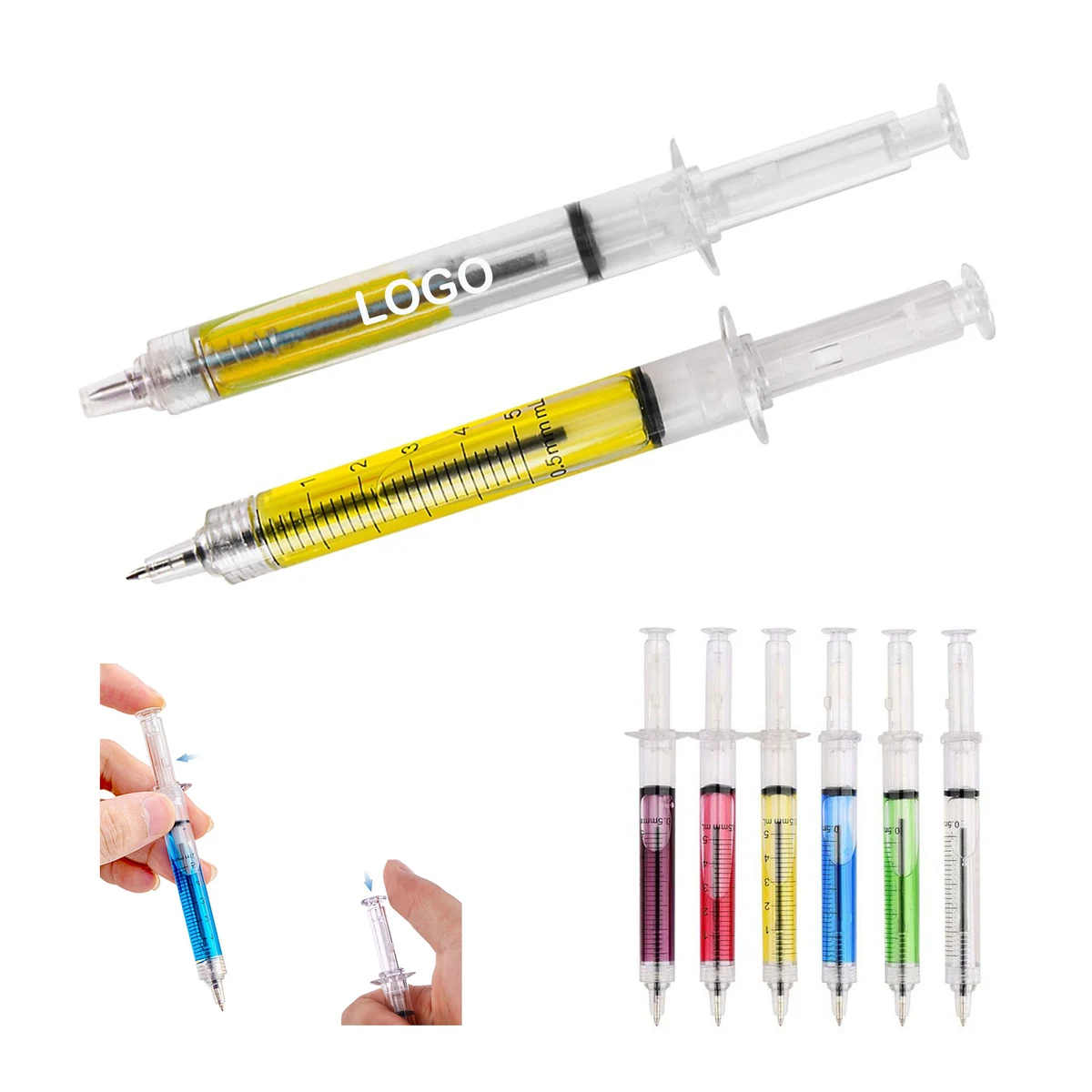 Novelty Syringe Oily Rollerball Ballpoint Pen 1