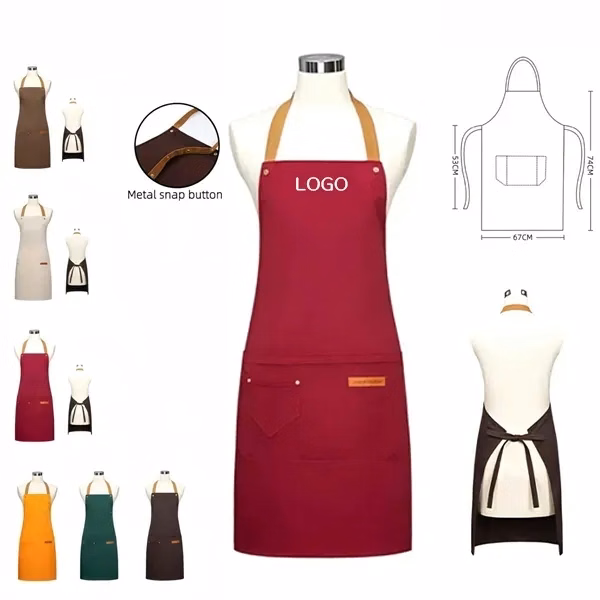Waterproof Cooking Apron with Multiple Pockets