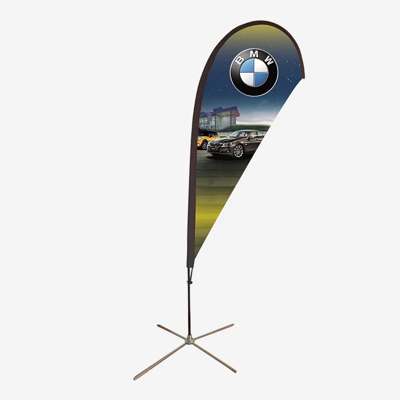 11FT Double Sided Print Feather Flag w/ Stand 1