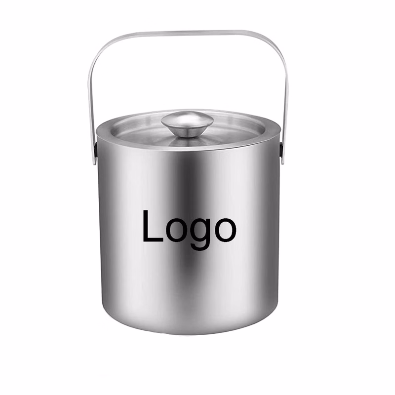 Stainless Steel Insulated Ice Bucket With Lid