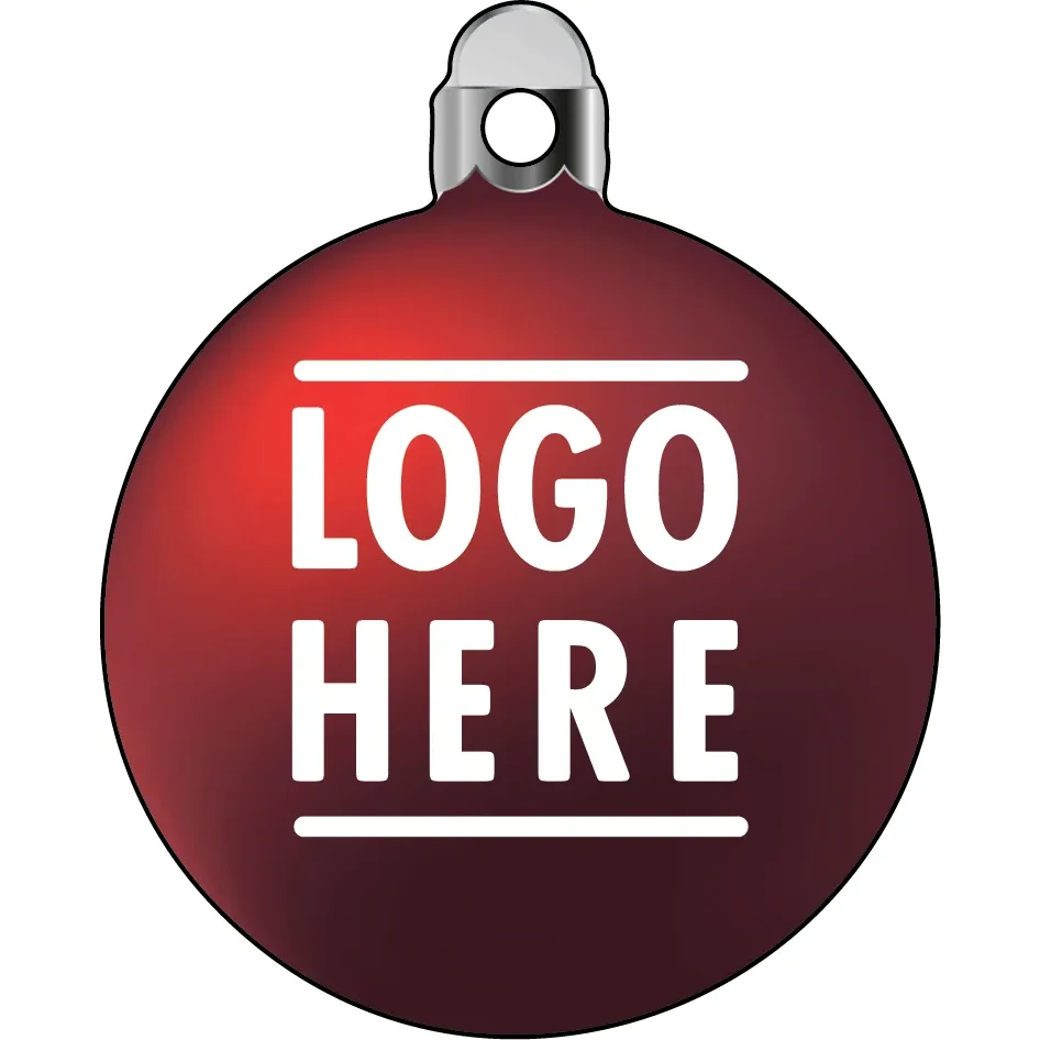 1/4" Recycled Wood Ornaments-Bulb 1 - Red 1
