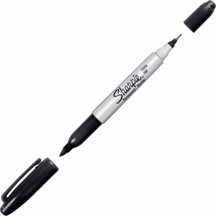 Permanent Markers - Black Twin Tip 12 Box