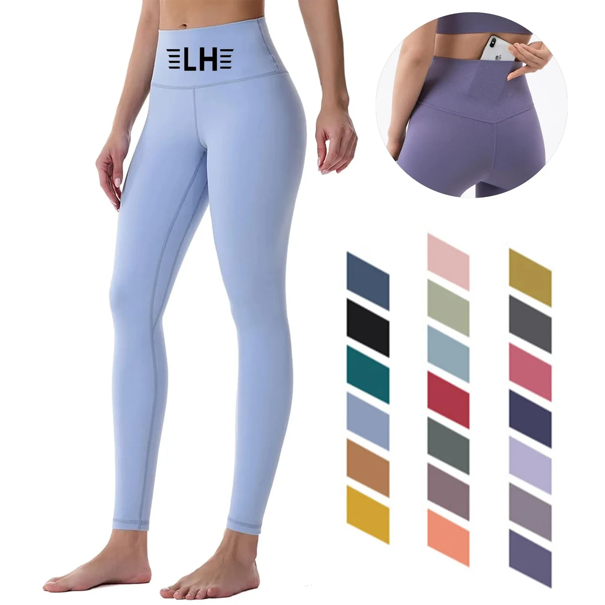 High Waisted Workout Leggings with Internal Pocket 1
