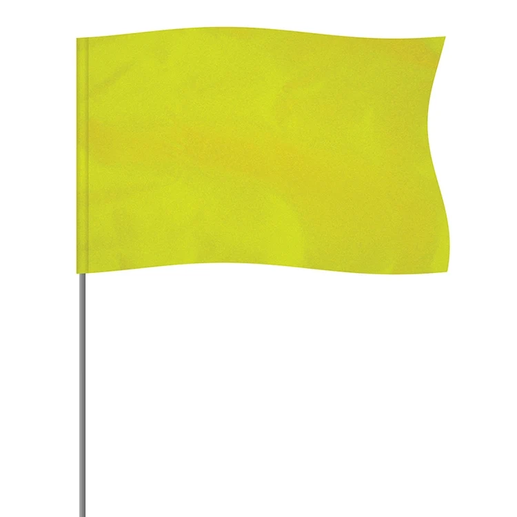 Lime 5" x 8" Marker Flag on a 36" Wire 1