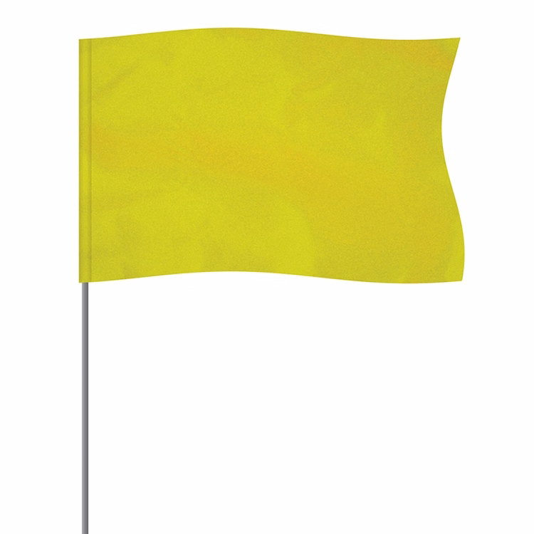 Lime 5" x 8" Marker Flag on a 36" Wire