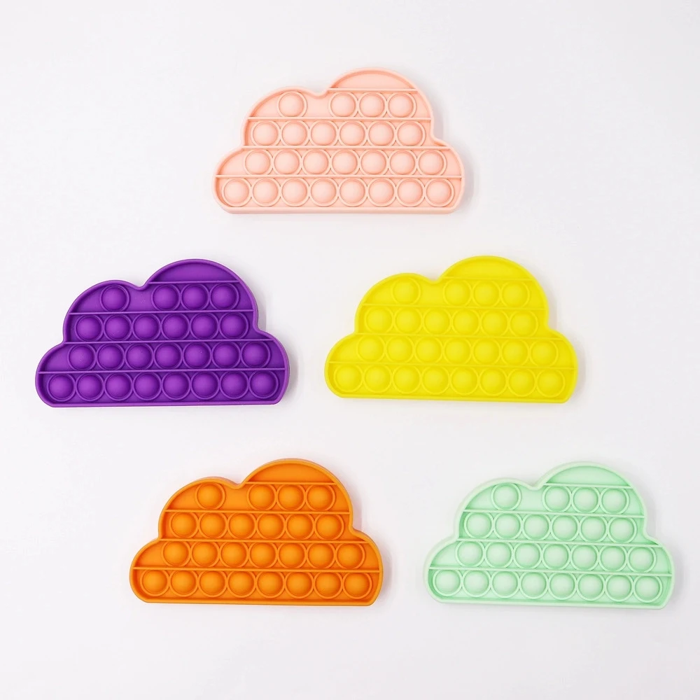Cloud Stress Reliever Silicone Push Pop Bubble Sensory 1