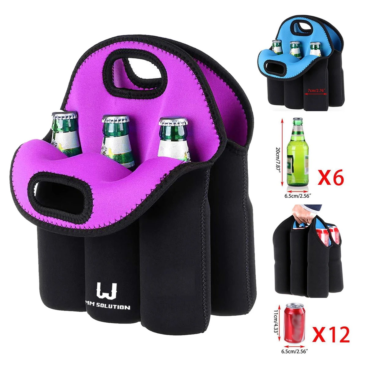 6 Pack Bottle Can Carrier Tote 1