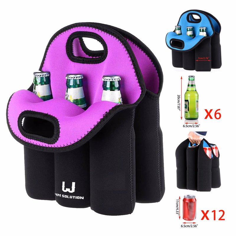 6 Pack Bottle Can Carrier Tote