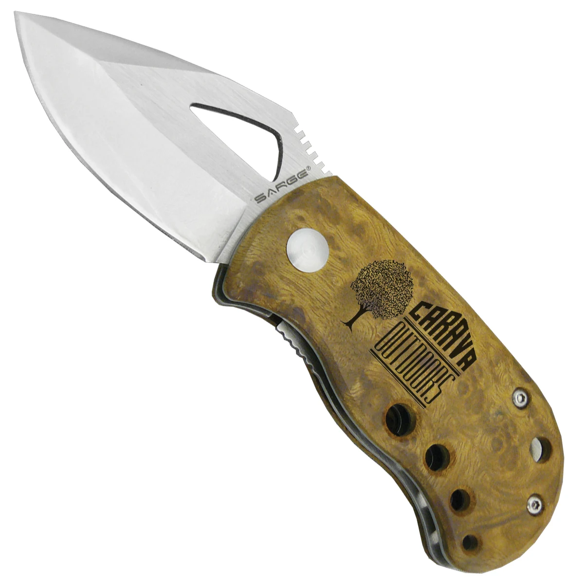 Maple Burl Fat Boy - Pocket Knife 1