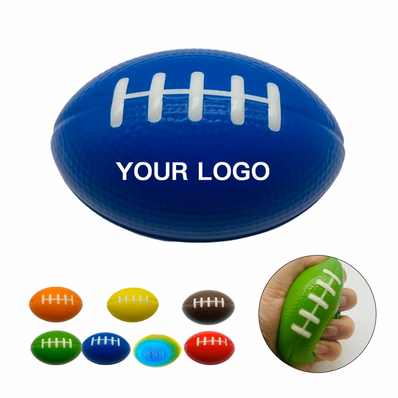 Stress Ball Rugby PU Foam 3.5x2.3 Inch