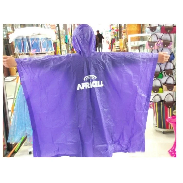 Disposable PE Rain Poncho 1