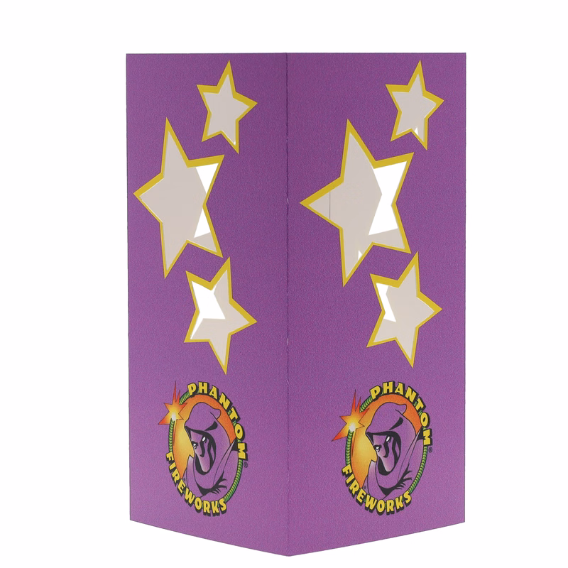 Table Luminary Card Stock 12 pt 4 Sided 4.250" x 4.250" x 8.000" Star White Digital Print
