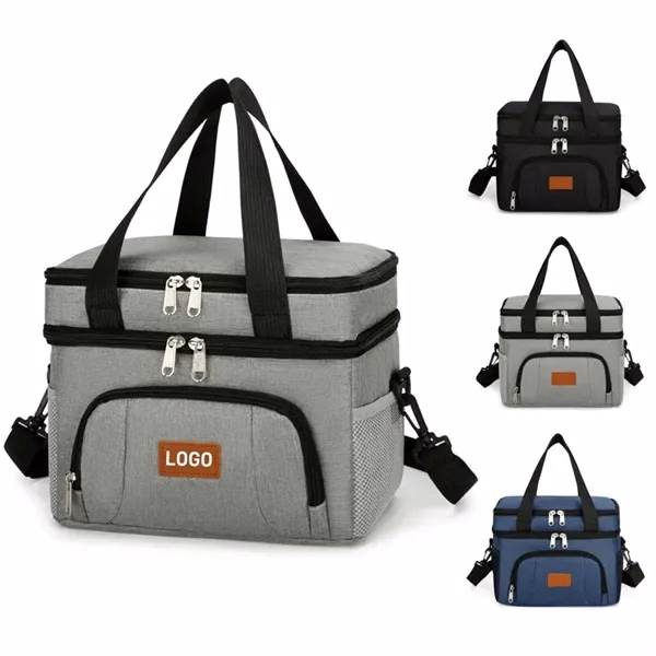Insulated Lunch Bag With Adjustable Shoulder Straps for Work, School and Travel