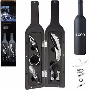 5-Piece Wine Bottle Corkscrew & Accessory Set