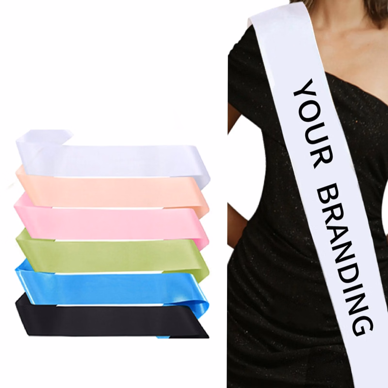 Custom Satin Sash