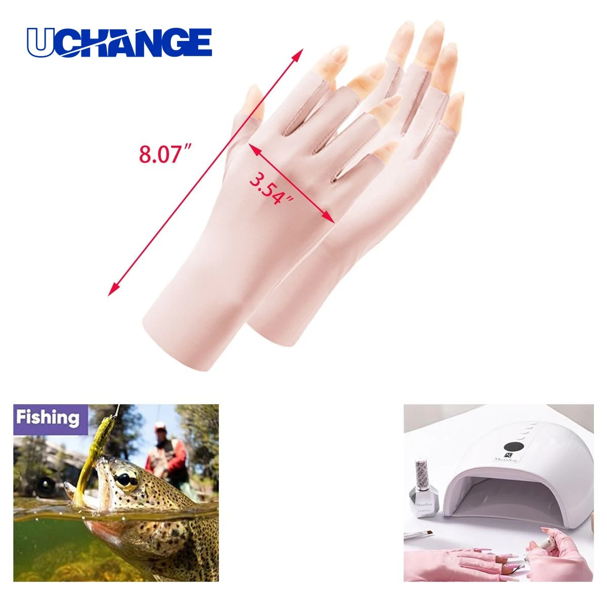 Cool Feeling Fabric Glove for Outdoor Use 1