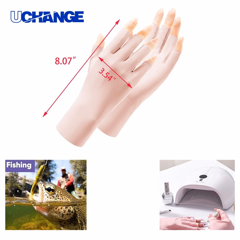 Cool Feeling Fabric Glove for Outdoor Use