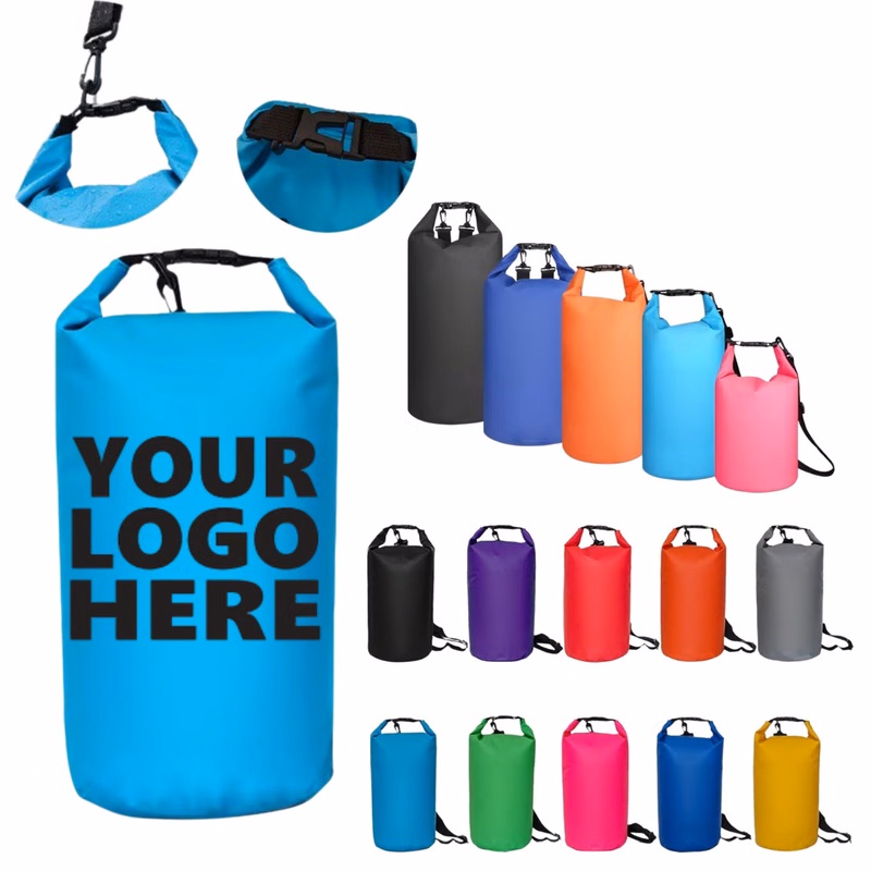 20L Roll-Top PVC Dry Bag With Shoulder Strap