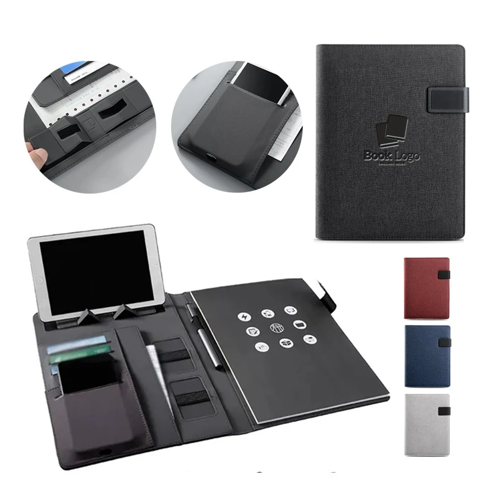 3" 1 Padfolio Notebook Phone Stand USB Driver Organizer 1