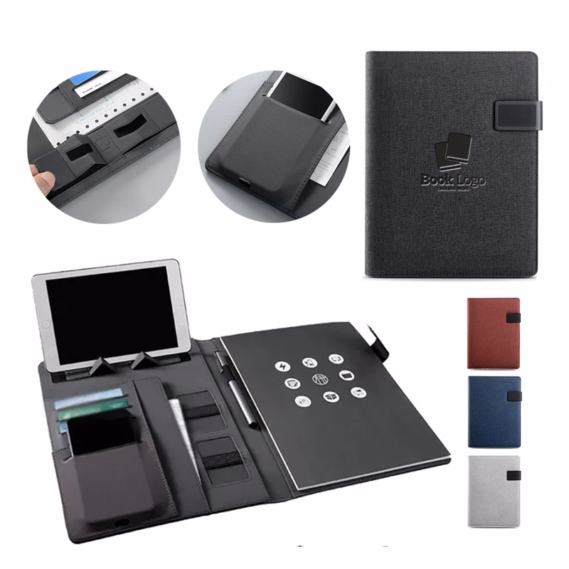 3" 1 Padfolio Notebook Phone Stand USB Driver Organizer